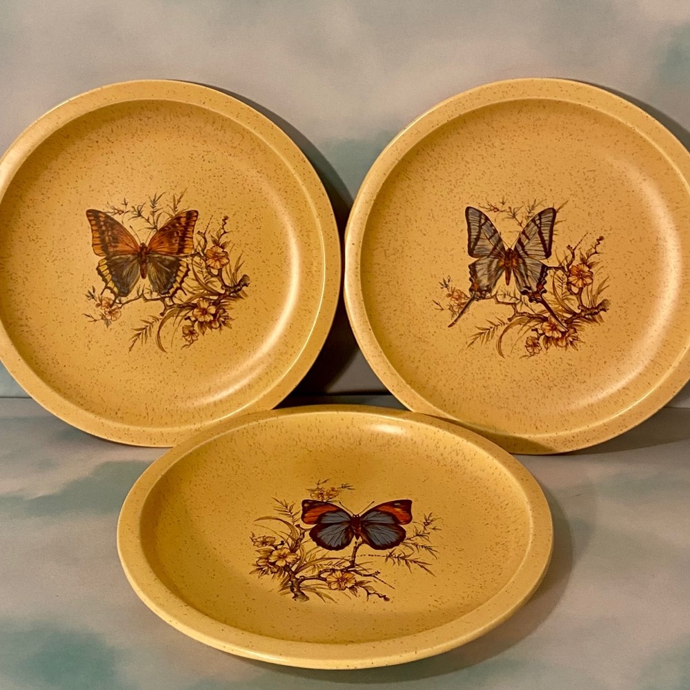 Choose ONE Plate Treasure Craft Crockery Vintage Butterfly